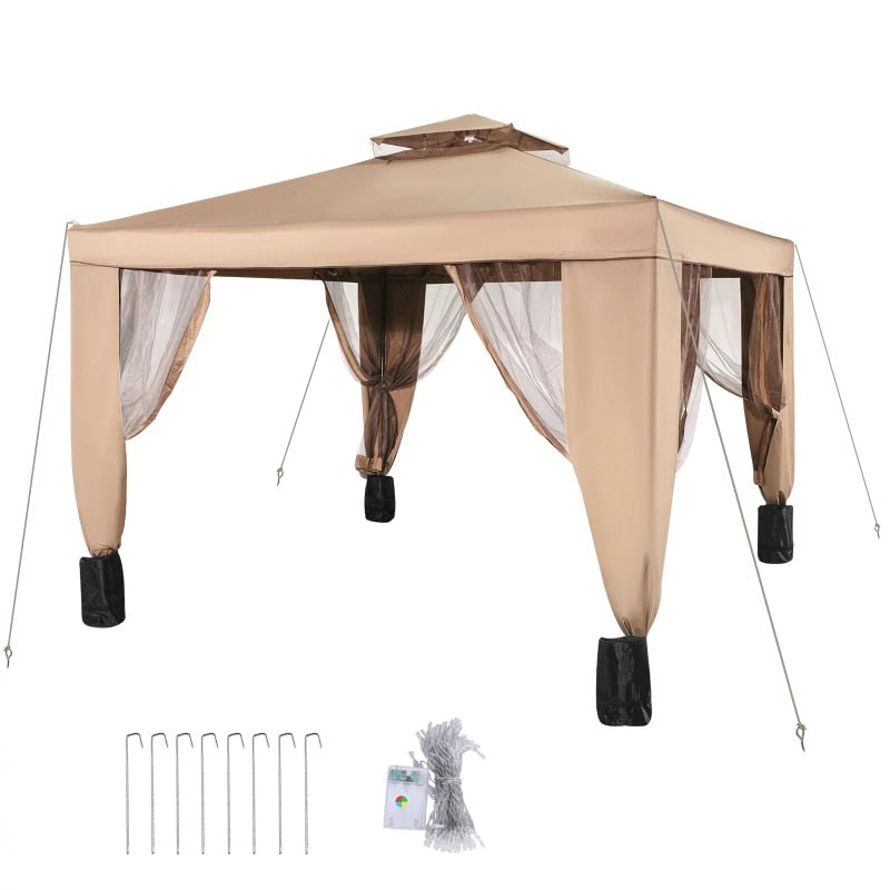 10x10ft Outdoor Canopy Gazebo Waterproof and UV Protection - My Shaded Yard