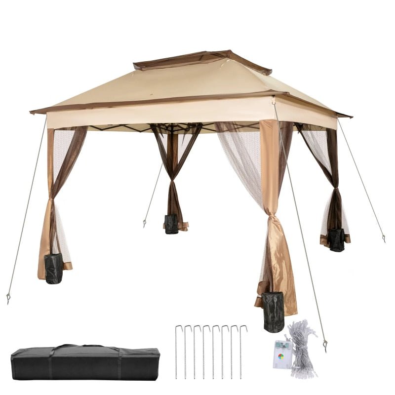 10x10ft Outdoor Canopy Gazebo Waterproof and UV Protection - My Shaded Yard