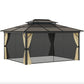 11x15 Hard Top Gazebo with Aluminum Frame, Polycarbonate Gazebo - My Shaded Yard