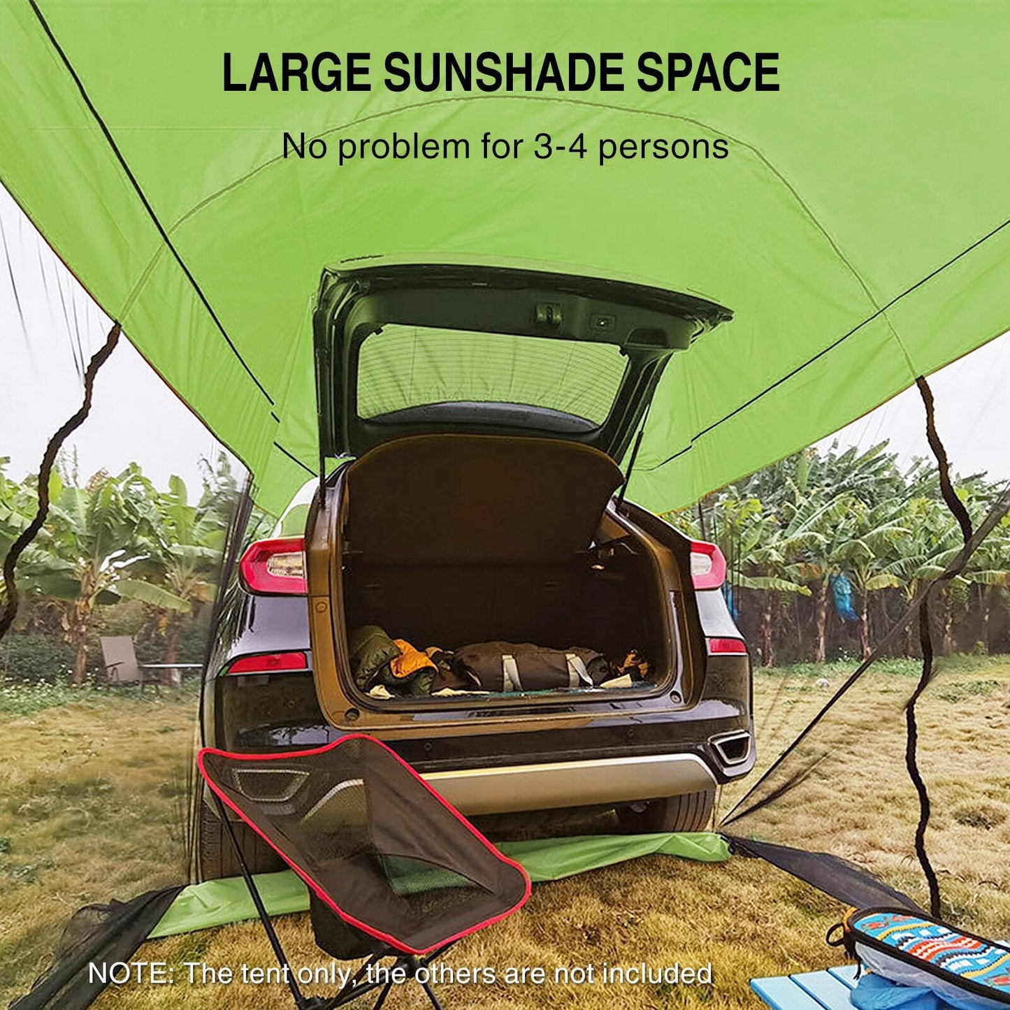 Car Side Canopy, Outdoor Camping Vehicle Screen, Large Waterproof Sunshade - My Shaded Yard