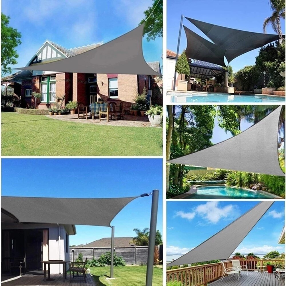 Outdoor Waterproof Sun Shade Sail Rectangle Pool Sun-Shelter Sunshade Sail - My Shaded Yard